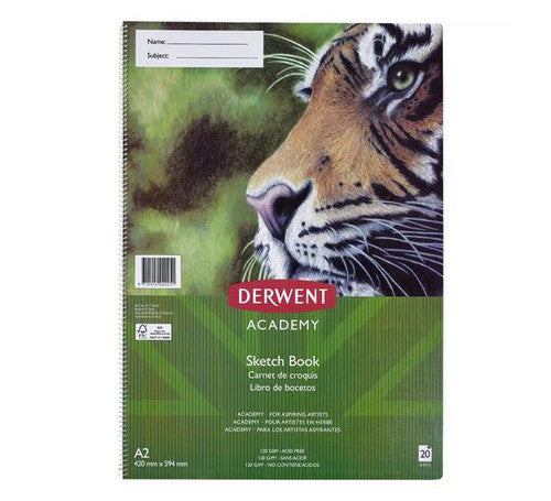 Derwent Academy Sketch Book A2 Portrait 20 Pages Pack of 5
