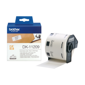 Brother Label Roll DK11209 29mm x 62mm Black on White