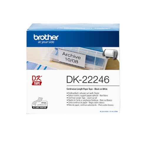 Brother DK22246 Label Roll 103mm x 3048m White