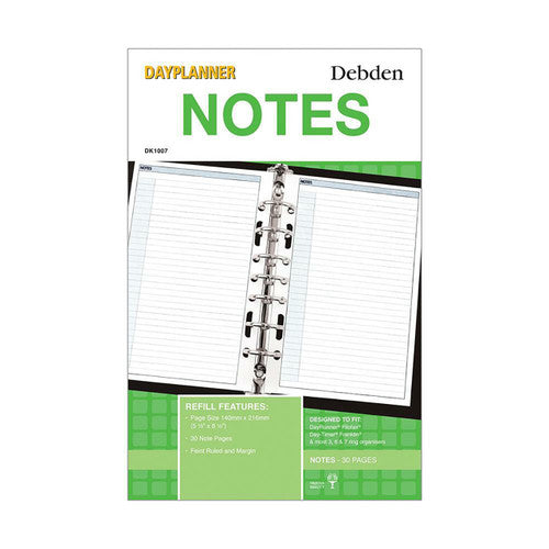 Collins Debden DK1007 Dayplanner Desk Size Notes Refill