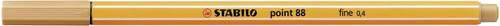 Stabilo Point 88 Fineliner Dark Ochre Box of 10