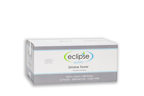 Eclipse 9952 Quality Slimline Hand Towel 200 Sheets Pack of 16