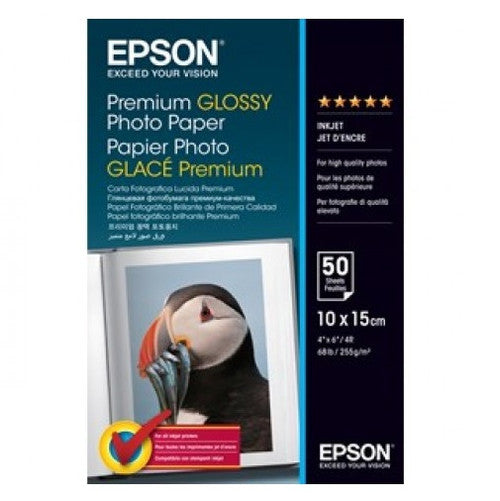 Epson S041729 Premium Glossy Photo Paper 6x4in Pack 50 Sheets