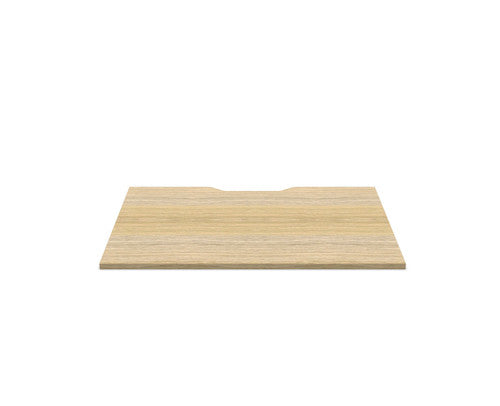 Rapidline Scalloped Table Top 1200 x 750 x 25mm Only Natural Oak