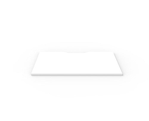 Rapidline Scalloped Table Top 1200 x 750 x 25mm Only Natural White