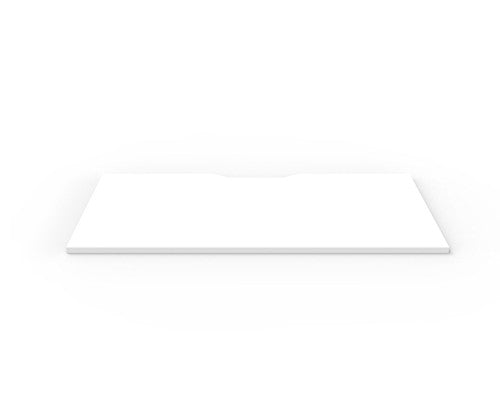 Rapidline Scalloped Table Top 1500 x 750 x 25mm Only Natural White