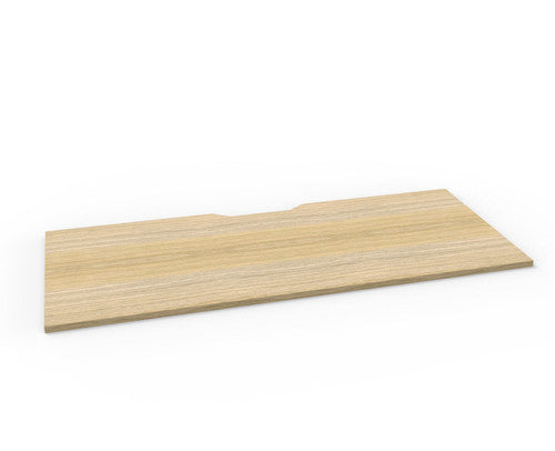 Rapidline Scalloped Table Top 1800 x 750 x 25mm Only Natural Oak