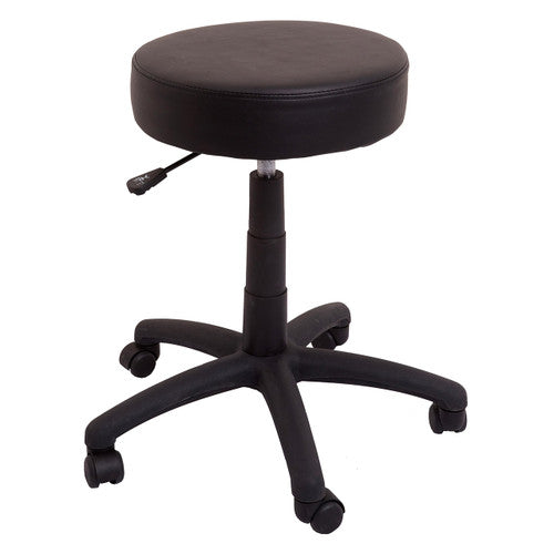 Rapidline Data Stool 450-570mm Height Black PU
