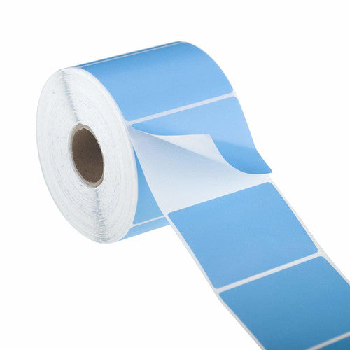 Bala Direct Thermal Labels Permanent Adhesive Perforated 100 x 175mm Blue Roll of 1000