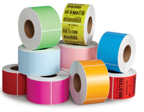 Bala Direct Thermal Labels Permanent Adhesive Perforated 100 x 150mm Blue Roll of 1000