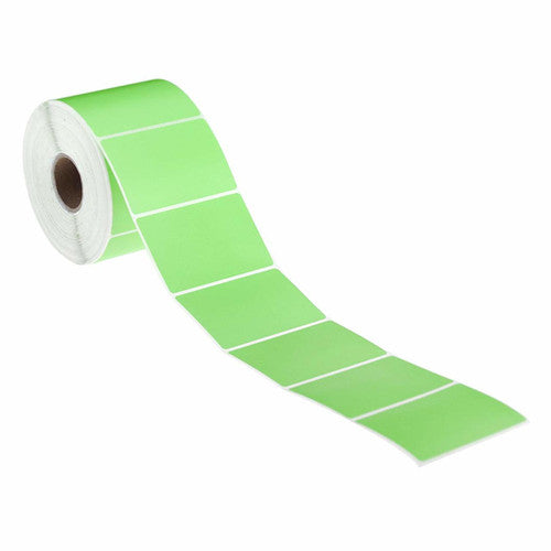 Bala Direct Thermal Labels Permanent Adhesive Perforated 100 x 150mm Green Roll of 400