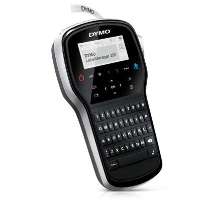 Dymo LabelManager 280P rechargeable handheld labeller with USB PC and Mac connectivity