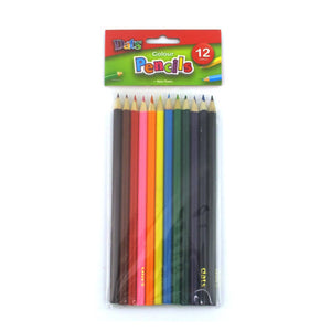 Dats assorted coloured pencils full-length wallet of 12 in assorted colours