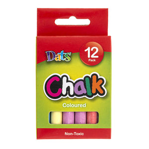 Dats Assorted Colours Chalk 12 Pack - image 1