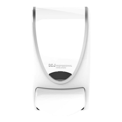 Deb Proline Curve chrome manual wall-mounted 1 litre soap dispenser with BioCote antimicrobial button