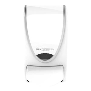 Deb Proline Curve chrome manual wall-mounted 1 litre soap dispenser with BioCote antimicrobial button
