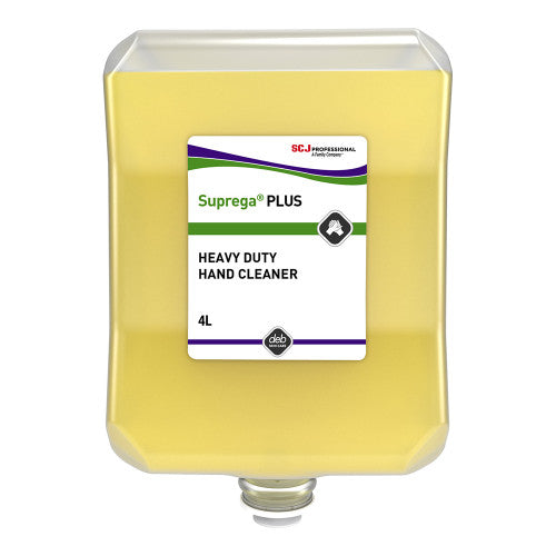 Deb Stoko Suprega Plus 4L heavy duty hand cleaner cartridge with cornmeal scrubbers, pack of 4