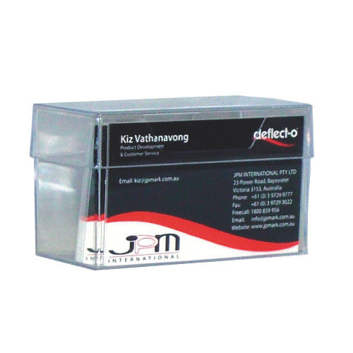 Deflecto Large Business Card Box