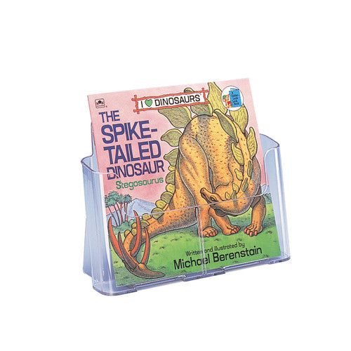 Deflecto A5 landscape single-pocket brochure holder, front view