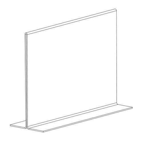 Deflecto A5 landscape T-shape sign holder, product shot