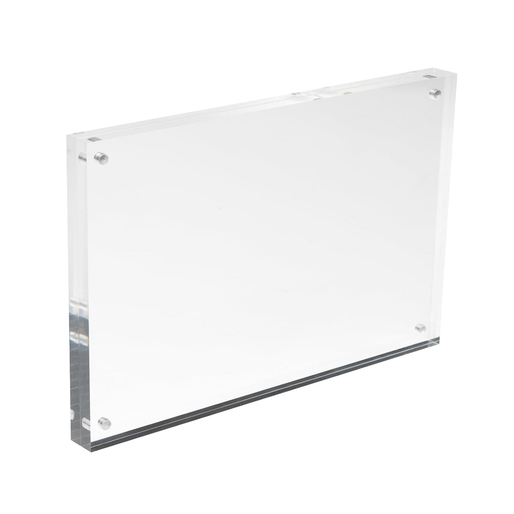 Deflecto Magnetic Acrylic Display Block A4 30mm front view