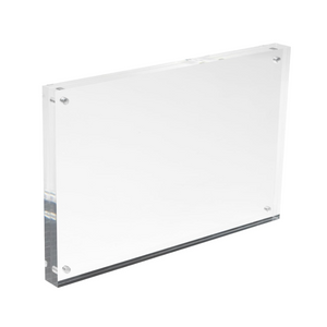 Deflecto Magnetic Acrylic Display Block A4 30mm front view