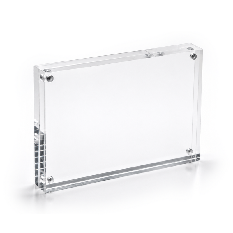 Deflecto Magnetic Acrylic Display Block A5 30mm front view
