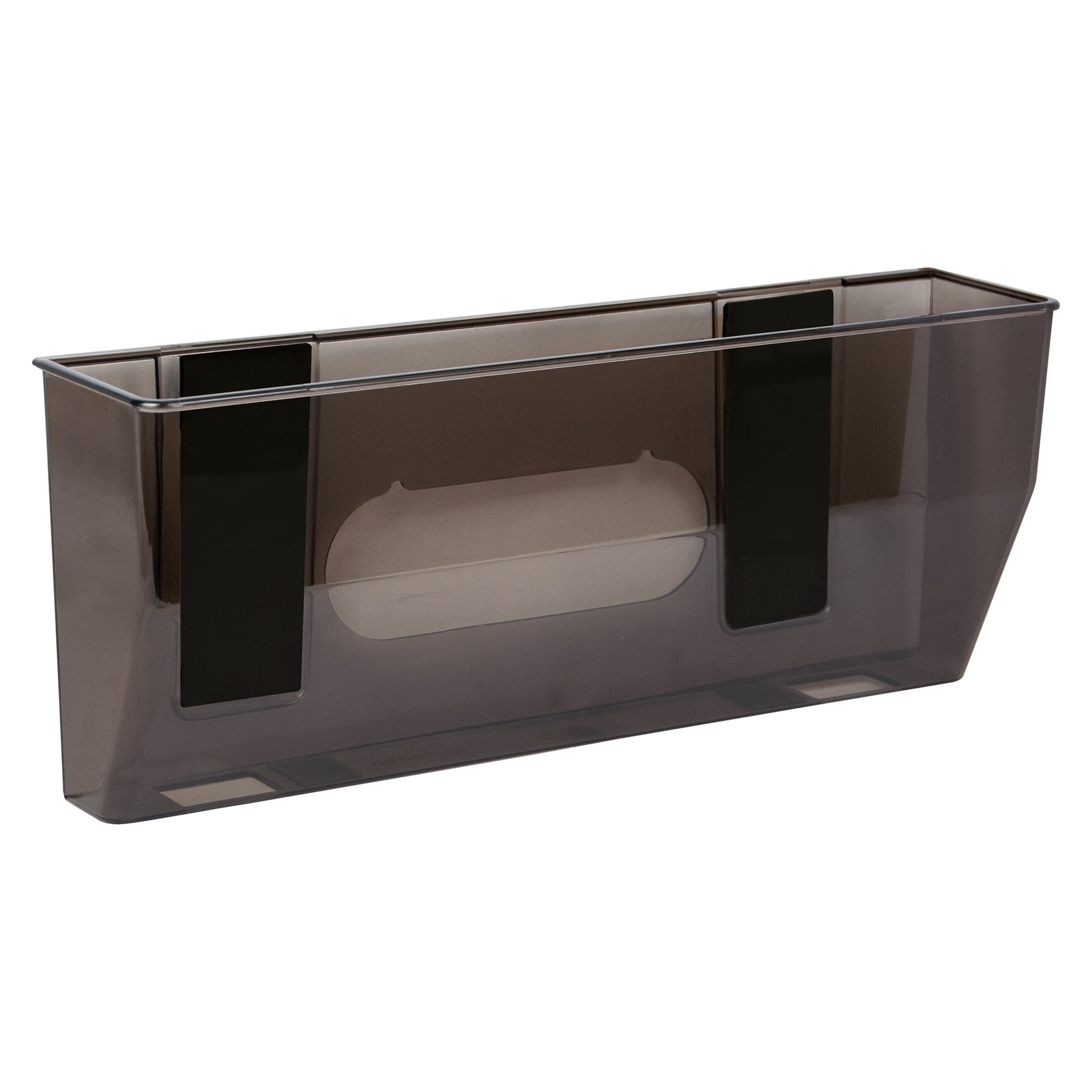Deflecto Magnetic Wall Pocket Smoke, front product view