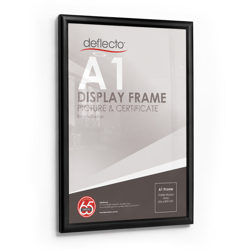 Deflecto Picture and Certificate Frame Black A1 lifestyle display