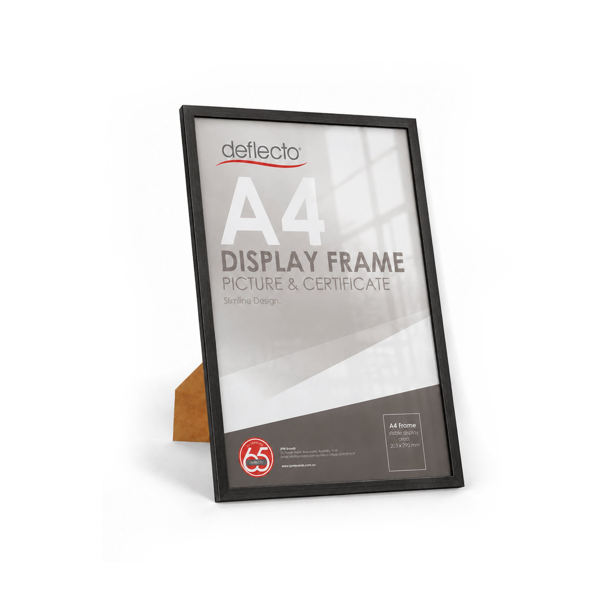 Deflecto Picture and Certificate Frame Black A4 lifestyle display