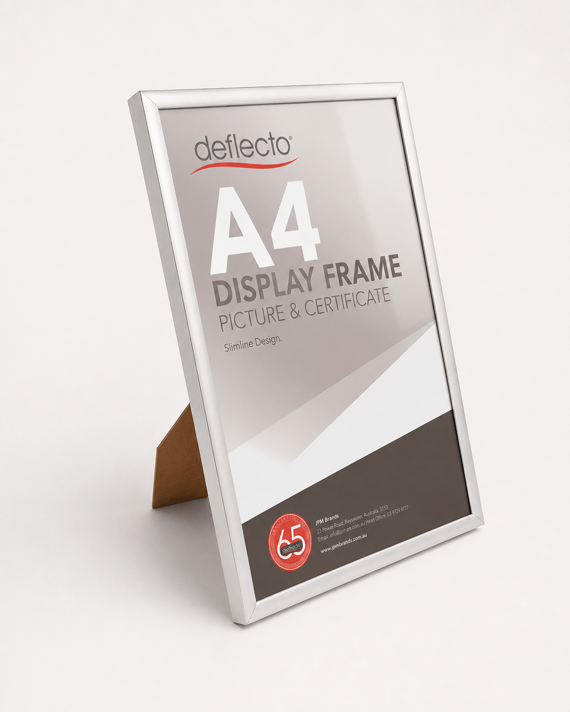 Deflecto Picture and Certificate Frame Silver A4 lifestyle display