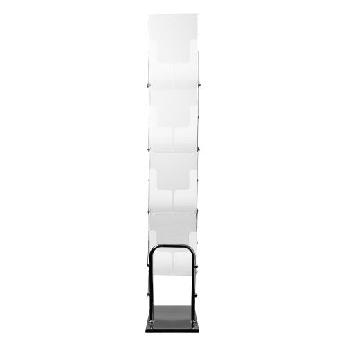 Deflecto Portable Chrome and Acrylic Concertina Display Stand A4 - image 2