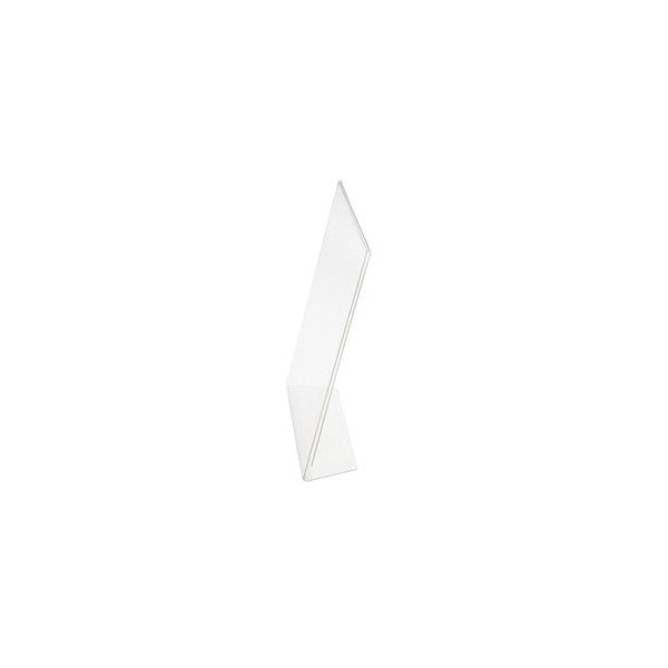 Deflecto A6 portrait slanted desk sign holder, product shot