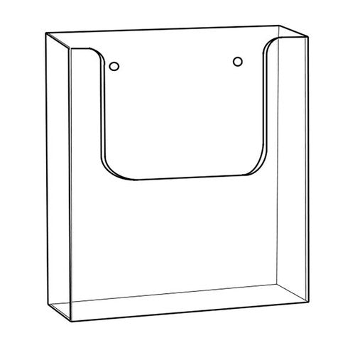 Deflecto A5 wall-mount brochure holder, product shot