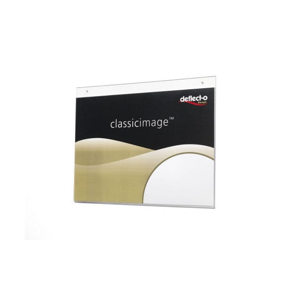 Deflecto Wall Mount Sign Holder A3 Landscape, alternate view