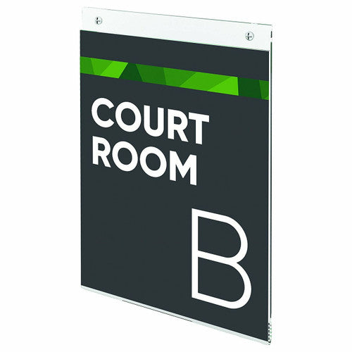 Deflecto Wall Mount Sign Holder A4 Portrait - image 7