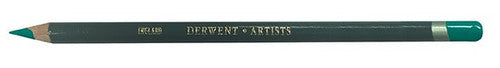 Derwent Artists Pencil Jade Green Box of 6. Box of 6 Derwent Artists Pencils in Jade Green on a white background.
