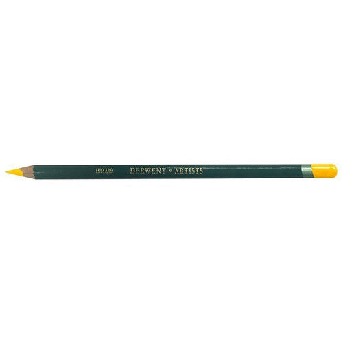 Derwent Artists Pencil Middle Chrome box of 6 pencils on white background