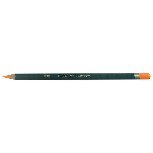 Derwent Artists Pencil Orange Chrome box of 6 on a white background