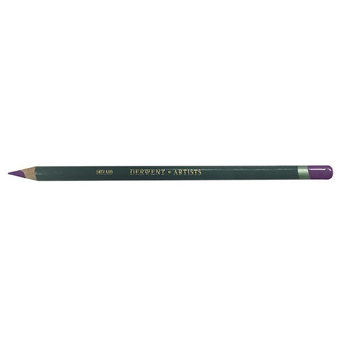 Derwent Artists Pencil Red Violet Lake box of 6 on a white background