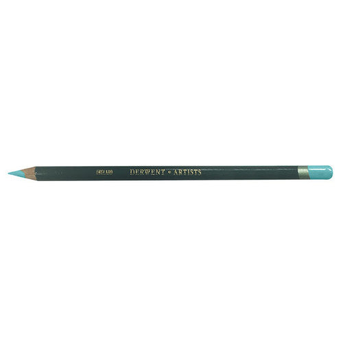Derwent Artists Pencil Turquoise Blue Box of 6. Derwent Artists Pencil in Turquoise Blue, box of 6 pencils.
