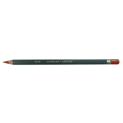 Derwent Artists Pencil Venetian Red box of 6 pencils front view