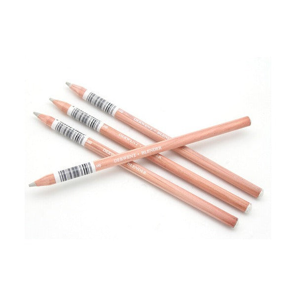 Derwent Academy Blender Pencil Single Box of 6. Close-up of Derwent Academy Blender Pencil tip showing soft colourless core.