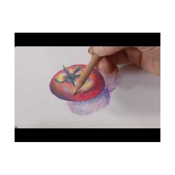 Derwent Academy Blender Pencil Single Box of 6. Derwent Academy Blender Pencil being used to blend coloured pencil strokes on paper.