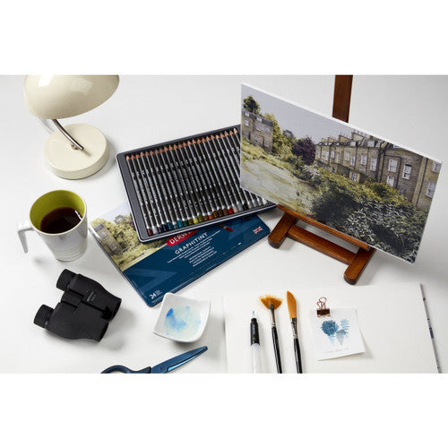 Derwent Graphitint Pencil Aubergine Box of 6. Box of 6 Derwent Graphitint Aubergine water-soluble graphite pencils.