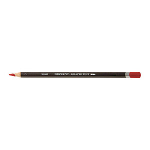Derwent Graphitint Pencil Autumn Brown, colour 17, on white: dark barrel printed DERWENT GRAPHITINT, a silver band, and an end cap and sharpened point in the pencil colour