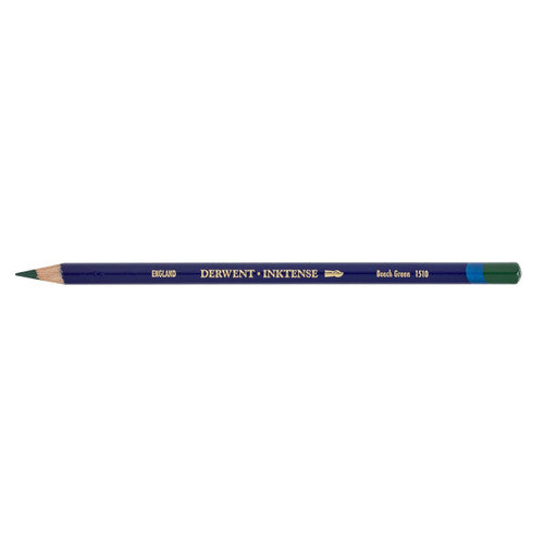 Derwent Inktense Pencil Beech Green Box of 6. Derwent Inktense Beech Green 1510 pencils, box of 6, shown closed.