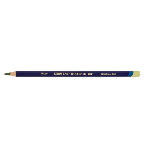 Derwent Inktense Pencil Spring Green Box of 6. Derwent Inktense Spring Green pencils box of 6 on a white background.