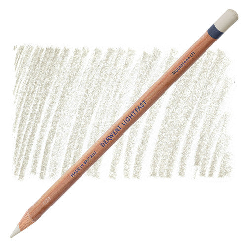 Derwent Lightfast Pencil Moonstone Pack of 6. Derwent Lightfast oil-based coloured pencils in Moonstone shade, pack of 6.