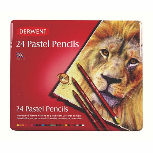 Derwent Academy Pastel Pencils Assorted Tin Set of 3 x 24. Derwent Academy Pastel Pencils set of 3 tins containing 24 assorted colours each.